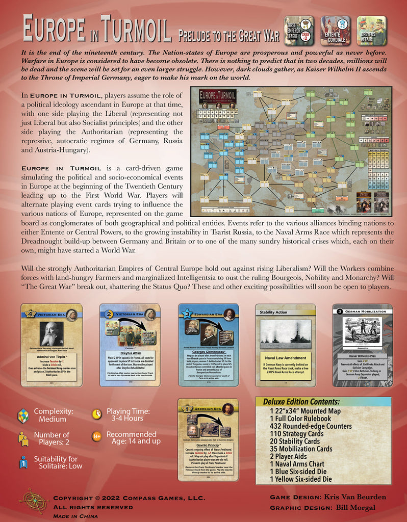 Europe in Turmoil: Prelude to The Great War, Deluxe Edition