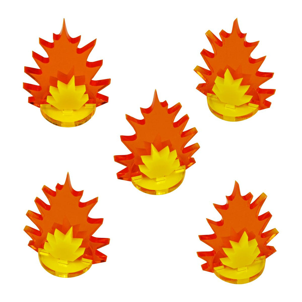 Artillery Strike Markers, Medium (5) - The Tabletop Strategist