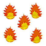 Artillery Strike Markers, Medium (5) - The Tabletop Strategist