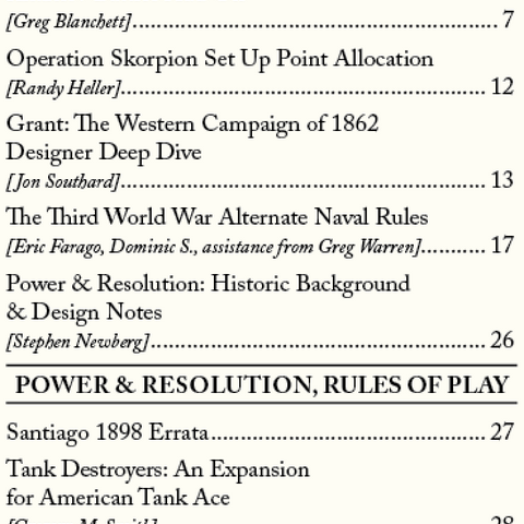 Paper Wars Issue 106: Magazine & Game (Power & Resolution)