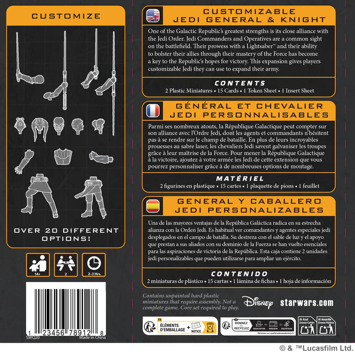 Star Wars: Legion - Customizable Jedi General and Knight