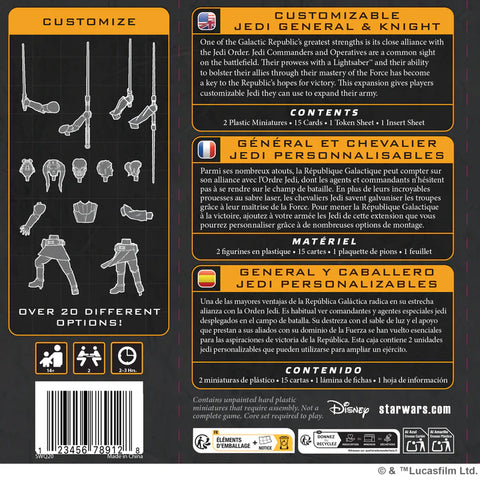Star Wars: Legion - Customizable Jedi General and Knight