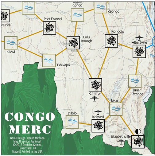 Decision Games - Congo Merc: The Congo, 1964
