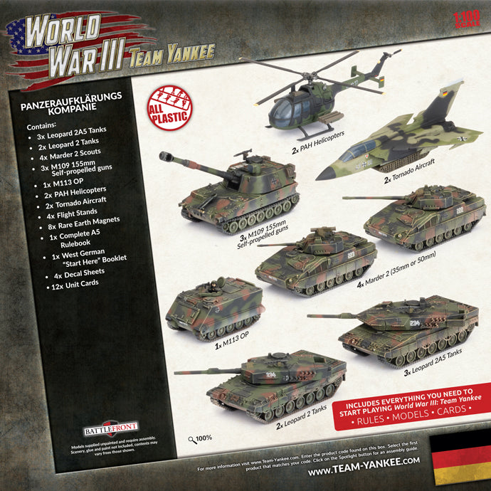 West German Starter Force (Plastic) (TGRAB03) - The Tabletop Strategist