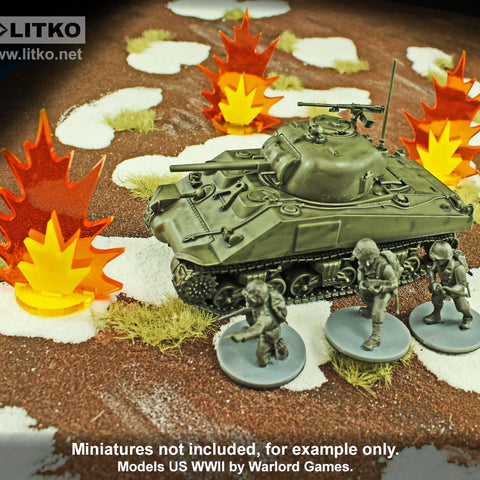 Artillery Strike Markers, Large - The Tabletop Strategist