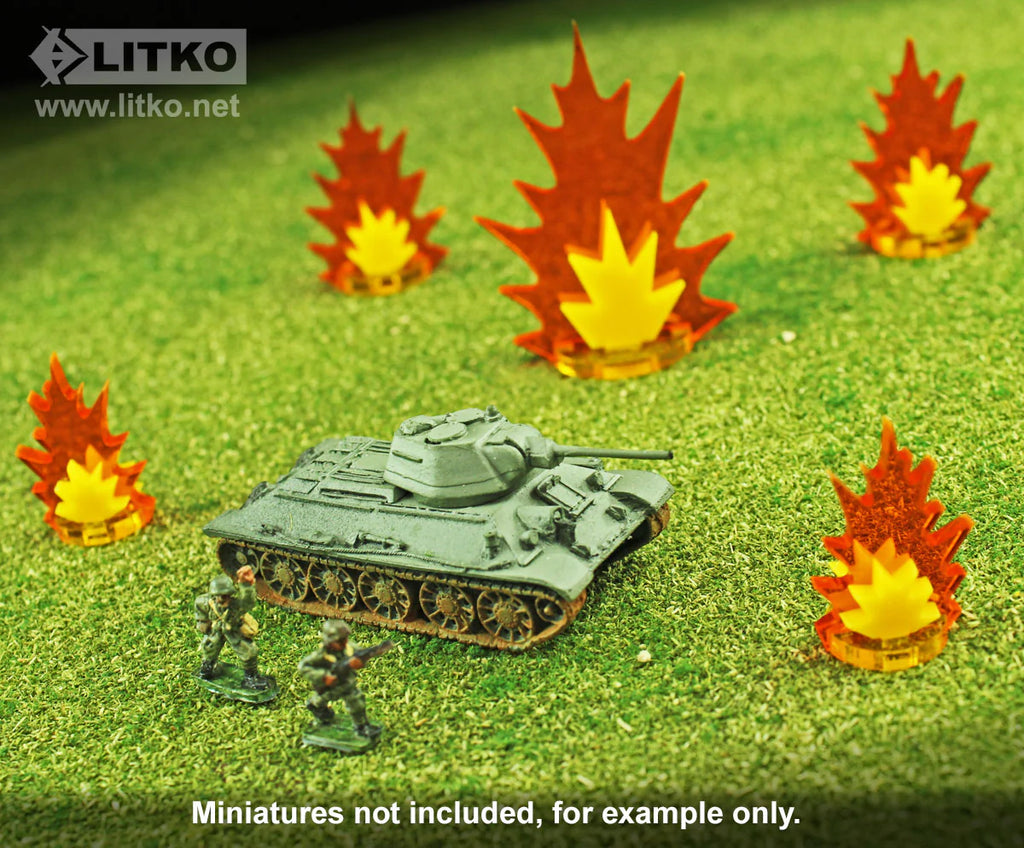 Artillery Strike Markers, Variety Pack - The Tabletop Strategist