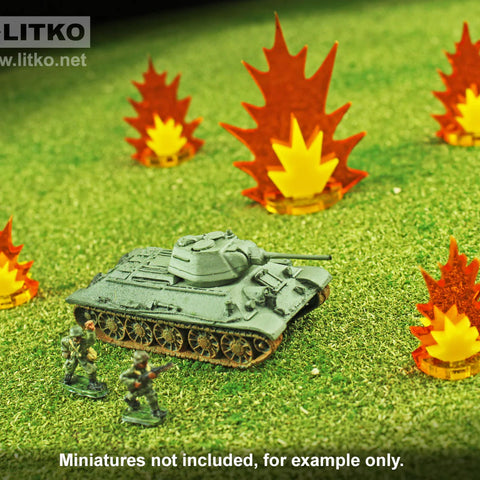 Artillery Strike Markers, Variety Pack - The Tabletop Strategist