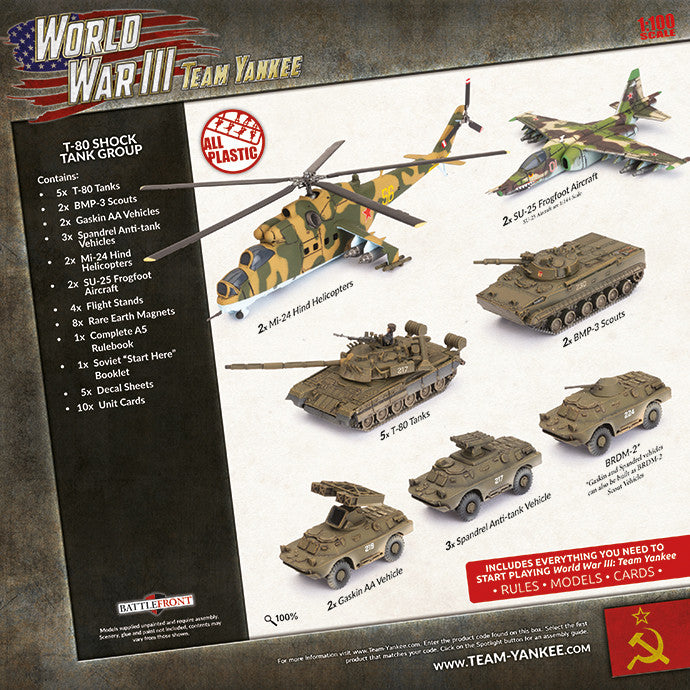 Team Yankee: Soviet Starter Force: T-80 Shock Tank Company