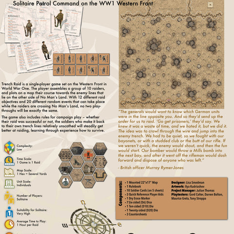 Trench Raid: Solitaire Patrol Command on the WW1 Western Front