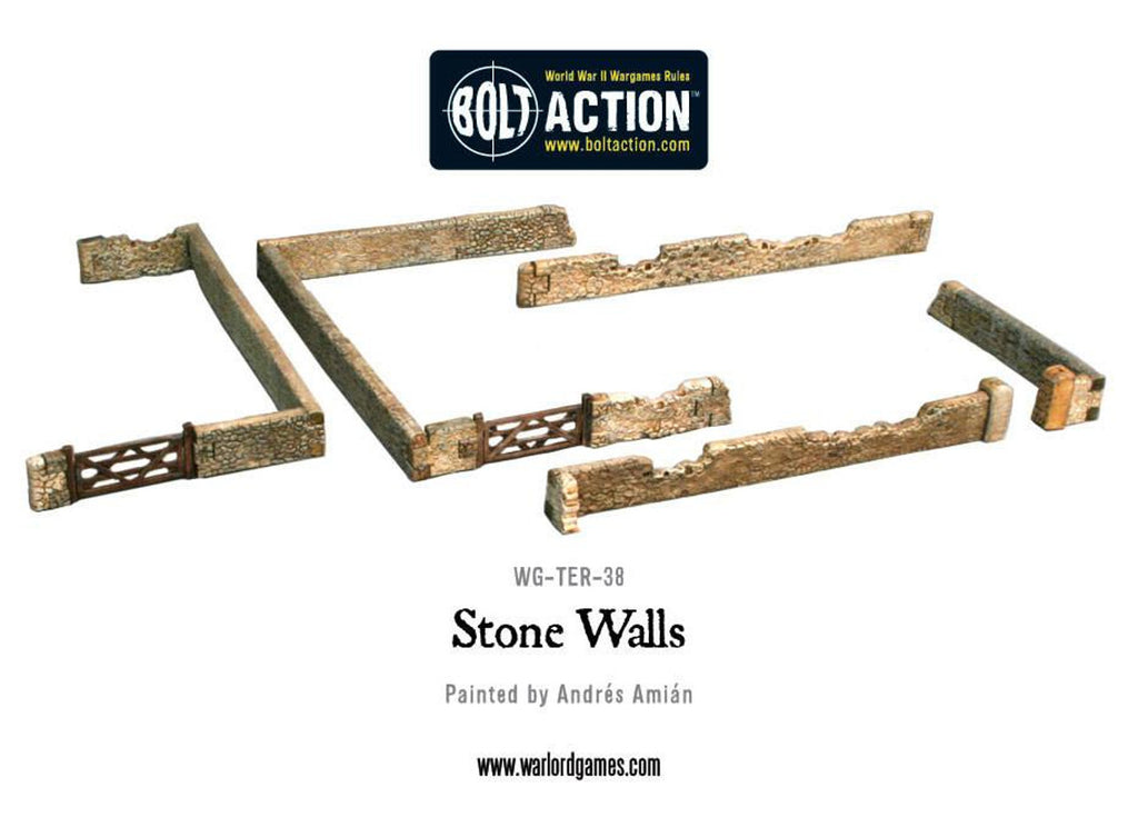 Bolt Action: Stone Walls (Plastic) - The Tabletop Strategist