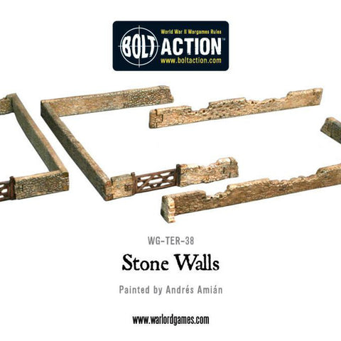 Bolt Action: Stone Walls (Plastic) - The Tabletop Strategist