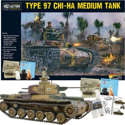 Bolt Action: Type 97 Chi-Ha Medium Japanese Tank (Plastic) - The Tabletop Strategist