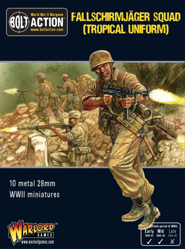 Bolt Action: Fallschirmjager Squad (Tropical Uniform) - The Tabletop Strategist
