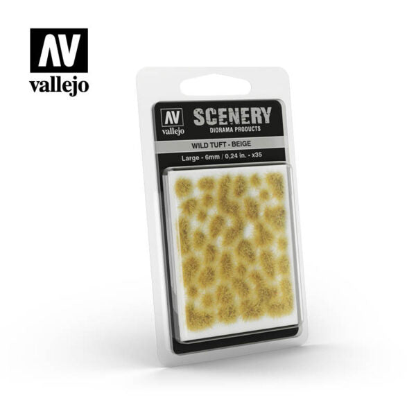 Vallejo Scenery: Wild Tuft- Beige, Large (6 mm. / 0,24 in.)