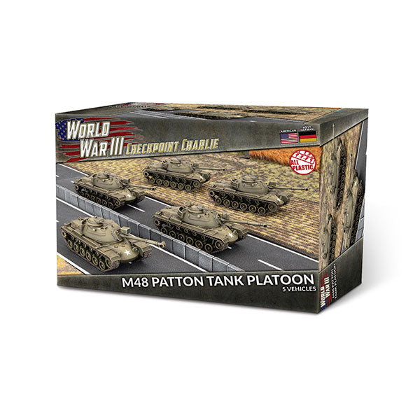 Team Yankee: American- M48 Patton Tank Platoon (Plastic x5)