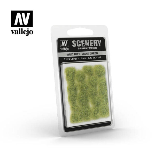 Vallejo Scenery: Wild Tuft- Light Green, Extra large (12 mm. / 0,47 in.)