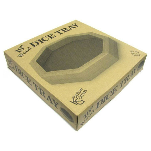 Koplow 10” Wood Dice Tray - The Tabletop Strategist