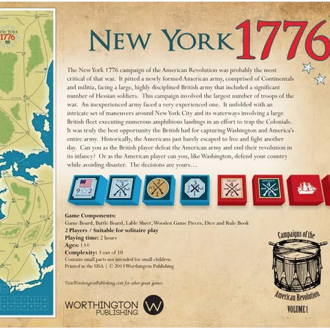 New York 1776 - The Tabletop Strategist