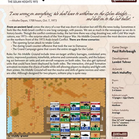No Middle Ground: The Golan Heights 1973 - The Tabletop Strategist