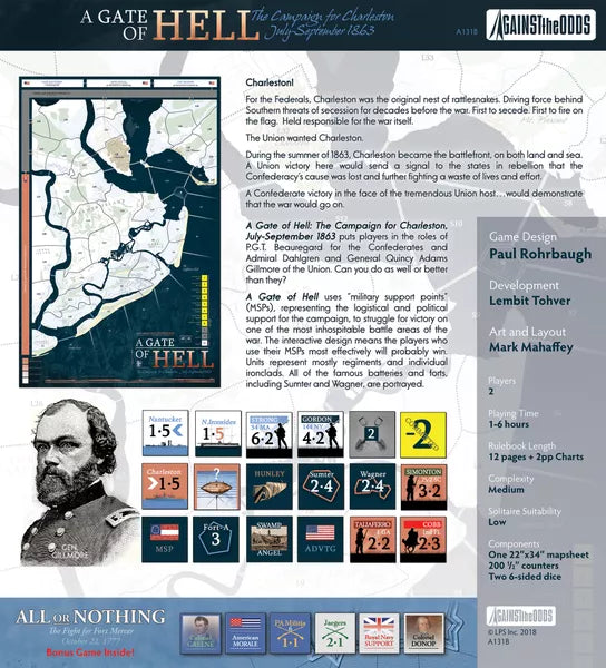 A Gate of Hell: The Campaign for Charleston, July-September 1863 - The Tabletop Strategist