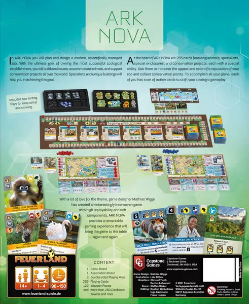 Ark Nova with Marine Worlds Expansion (Used, Complete)