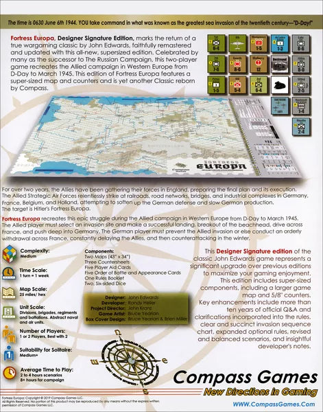 Fortress Europa: Designer Signature Edition - The Tabletop Strategist
