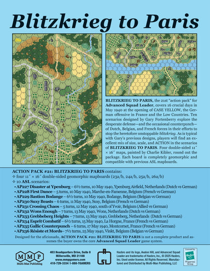 Action Pack #21: Blitzkrieg to Paris