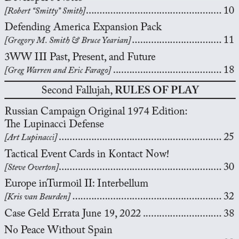 Paper Wars Issue 103: Magazine & Game (Second Fallujah)