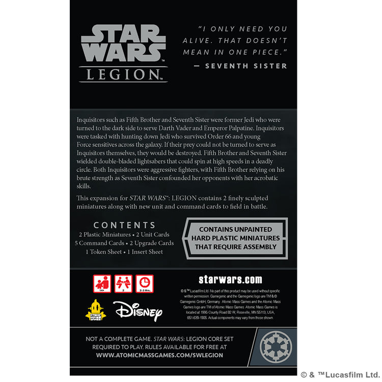 Star Wars: Legion - Fifth Brother and Seventh Sister Operative Expansion