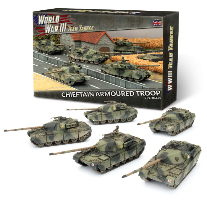 Chieftain Armoured Troop (WWIII x5 Tanks Plastic)