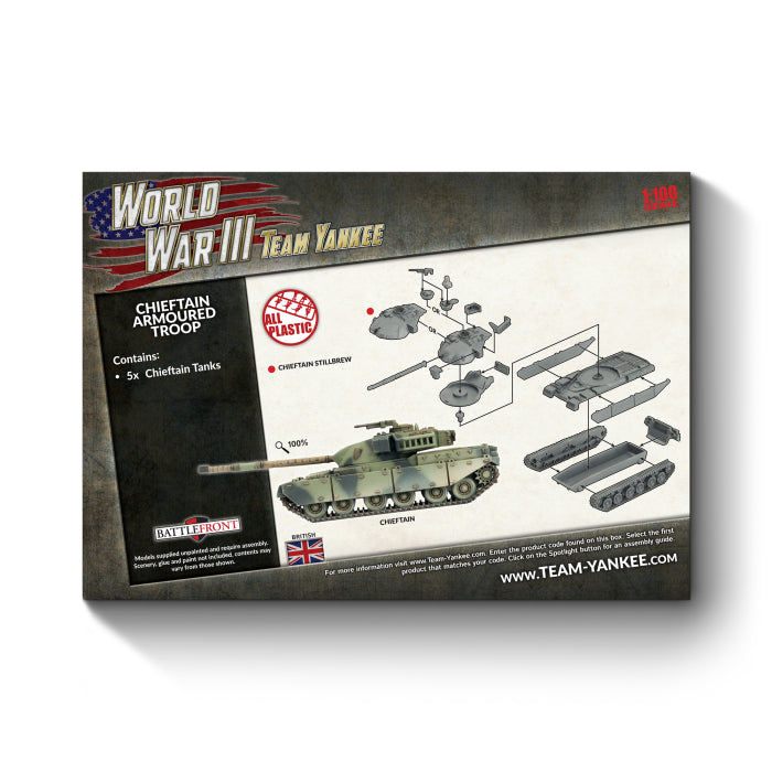 Chieftain Armoured Troop (WWIII x5 Tanks Plastic)