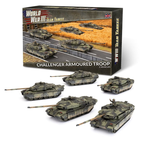 Challenger Armoured Troop (WWIII x5 Tanks Plastic)