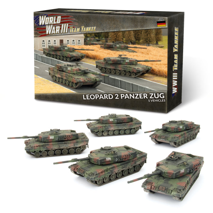 Leopard 2 Panzer Zug (WWIII x5 Tanks Plastic)