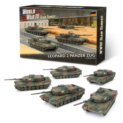 Leopard 2 Panzer Zug (WWIII x5 Tanks Plastic)