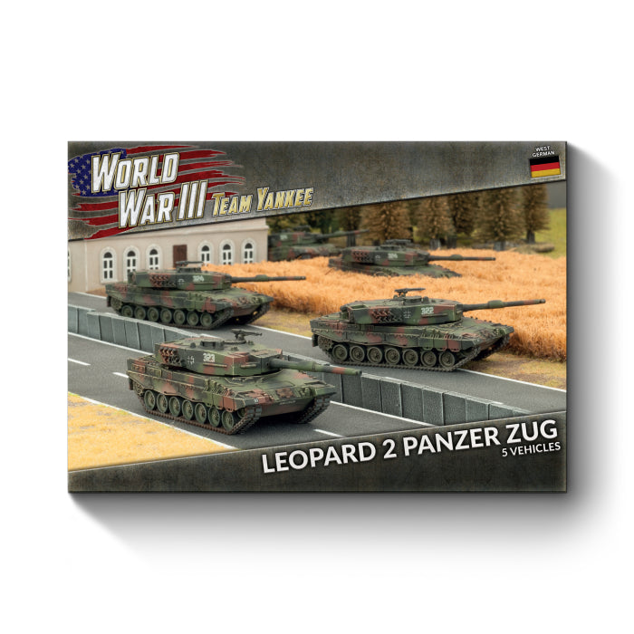Leopard 2 Panzer Zug (WWIII x5 Tanks Plastic)