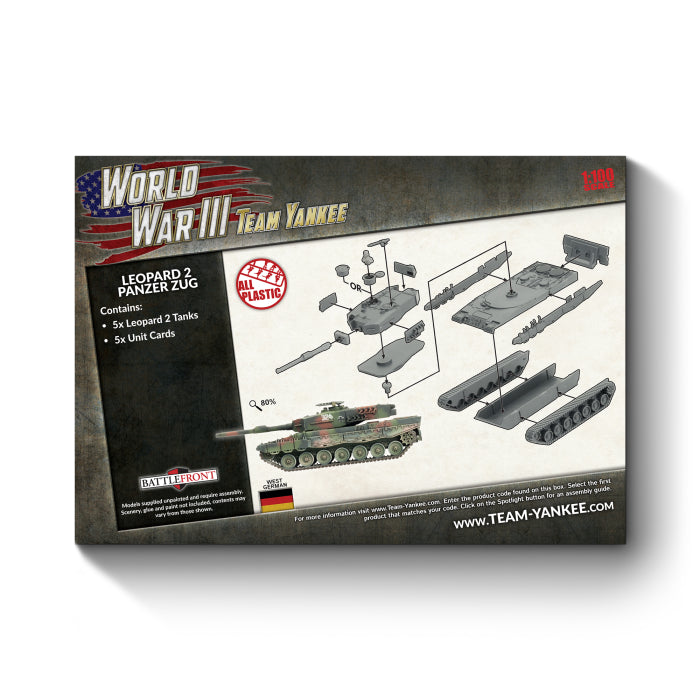 Leopard 2 Panzer Zug (WWIII x5 Tanks Plastic)