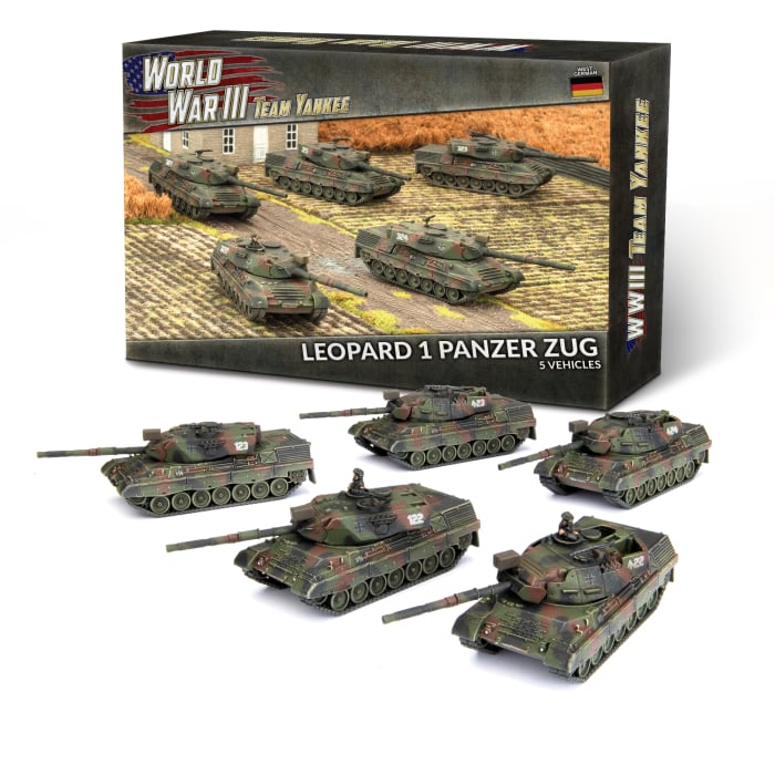 Leopard 1 Panzer Zug (WWIII x5 Tanks Plastic)