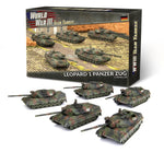 Leopard 1 Panzer Zug (WWIII x5 Tanks Plastic)