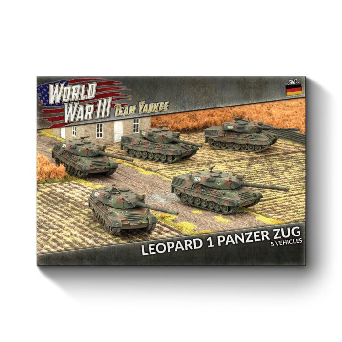 Leopard 1 Panzer Zug (WWIII x5 Tanks Plastic)