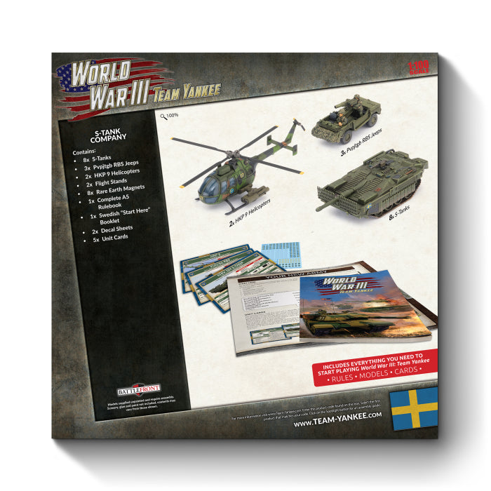 World War III: Team Yankee Swedish Starter Force: Strv 103 S-tank Company
