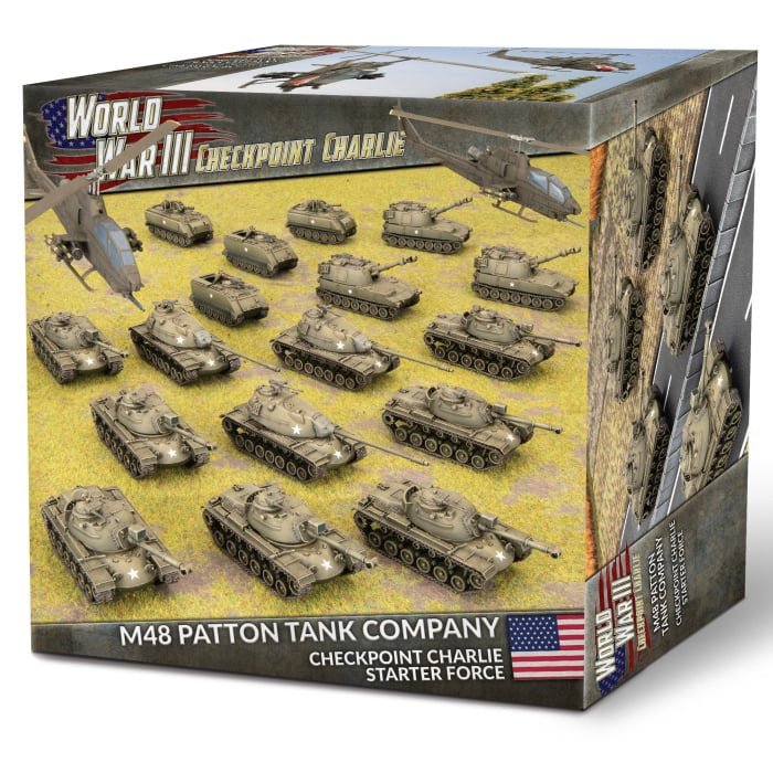 Team Yankee: American Starter Force: M48 Patton Tank Company (Plastic) - Limited Edition