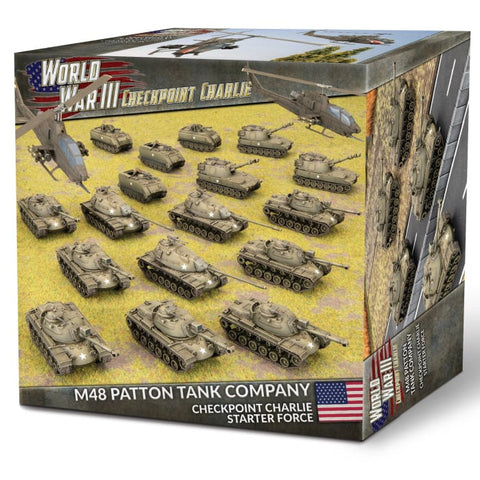 Team Yankee: American Starter Force: M48 Patton Tank Company (Plastic) - Limited Edition