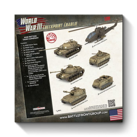 Team Yankee: American Starter Force: M48 Patton Tank Company (Plastic) - Limited Edition
