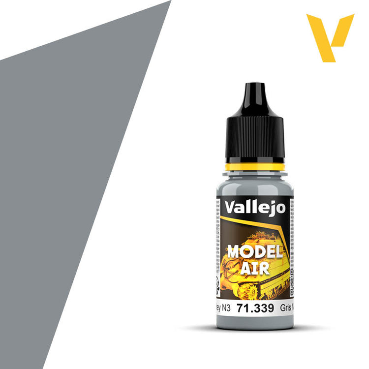 Vallejo Model Air Acrylic Paint - Russian AF Grey N.3, 17 ml