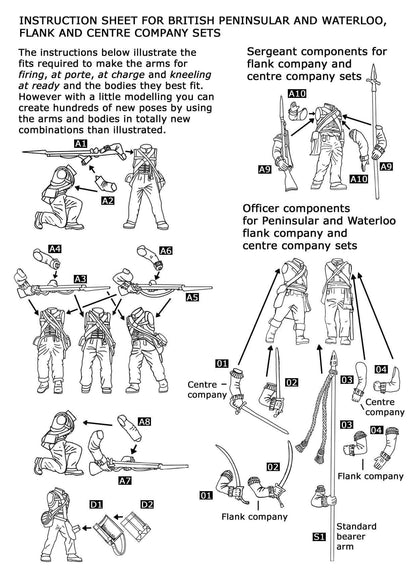Waterloo British Infantry Centre Companies