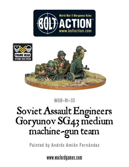 Bolt Action: Soviet Assault Engineers SG43 MMG team
