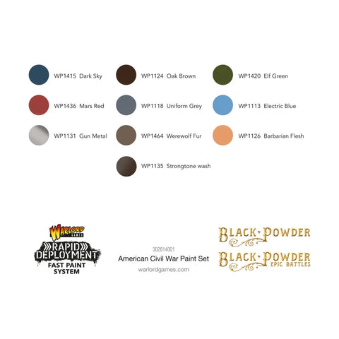 American Civil War Paint Set - The Tabletop Strategist