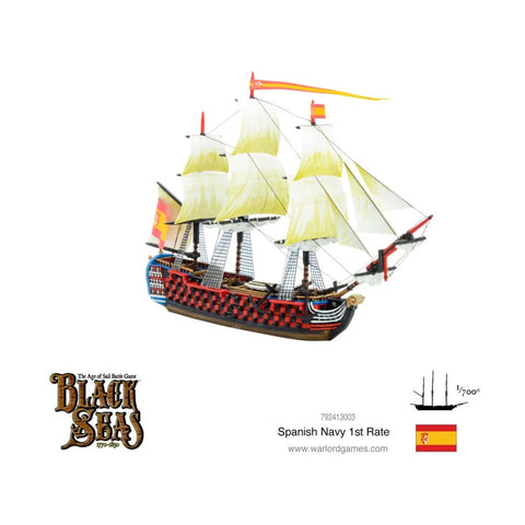 Black Seas - Spanish Navy 1st Rate - The Tabletop Strategist